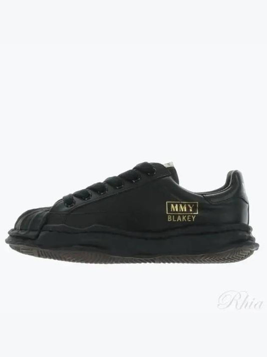 MAISON Blakey OG sole leather low-top sneakers black - MIHARA YASUHIRO - BALAAN 2