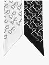 B Print Silk Scarf Black - BURBERRY - BALAAN 4