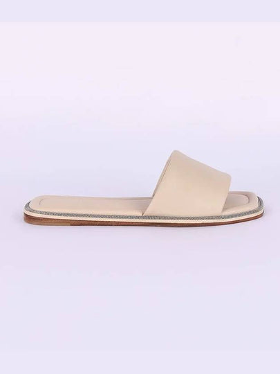 Women's Monili Slide Light Beige MZCWC2150 TZSKP C8238 - BRUNELLO CUCINELLI - BALAAN 2