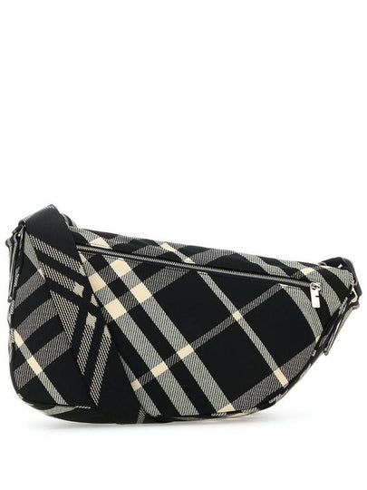 Shield Check Large Messenger Bag Black - BURBERRY - BALAAN 2