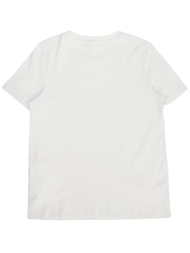 Print Cotton Short Sleeve T-shirt White - MAX MARA - BALAAN 3