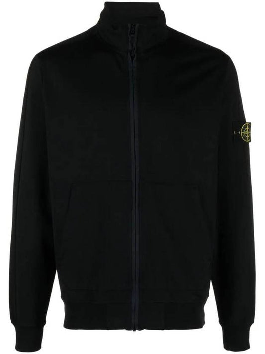 Compass Badge Regular Fit Cotton Track Jacket Navy - STONE ISLAND - BALAAN 1