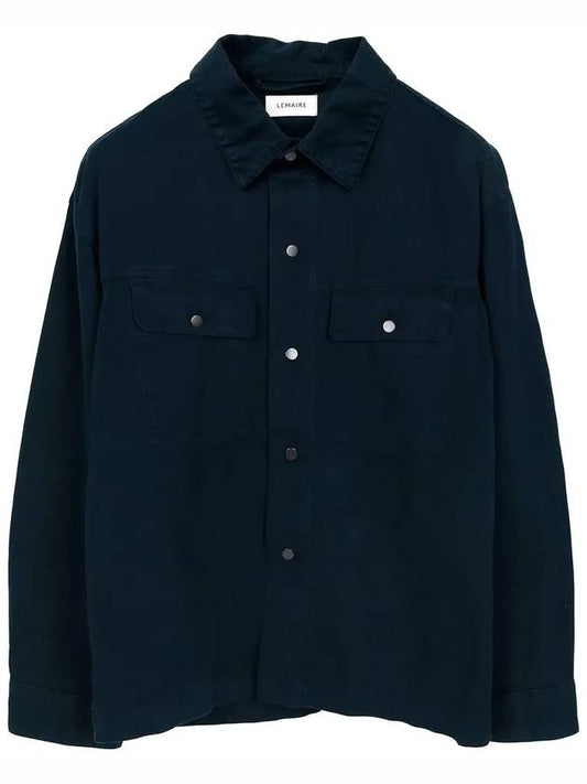 Trucker Overshirt Jacket Navy - LEMAIRE - BALAAN 2