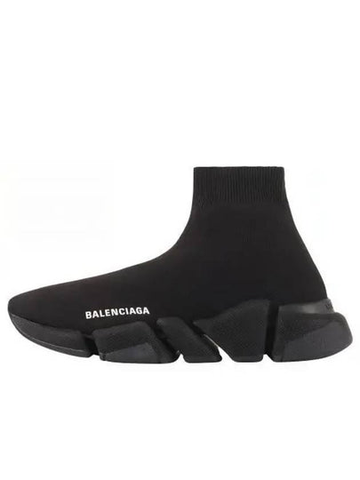 Speed ​​2.0 Runner High Top Sneakers Black - BALENCIAGA - BALAAN 2