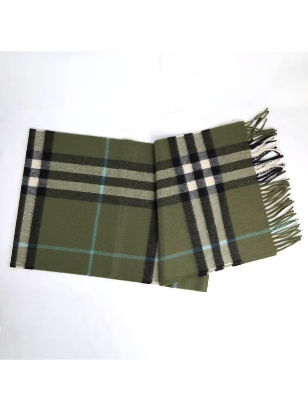 Check Cashmere Scarf Shrub - BURBERRY - BALAAN 3