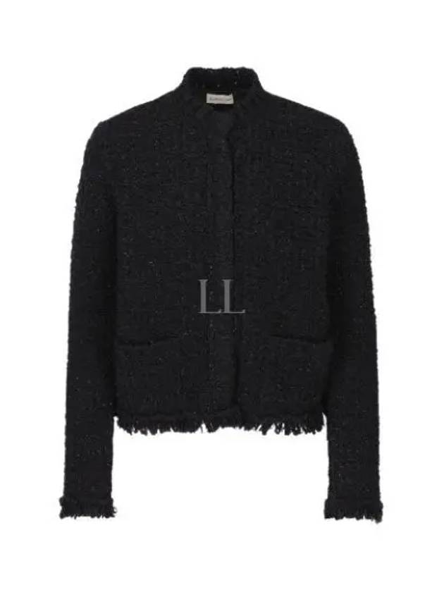 Padding Cotton Cardigan Black - MONCLER - BALAAN 2