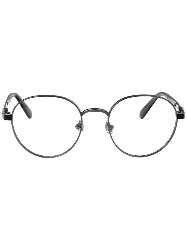 Round Metal Eyeglasses Silver - MONCLER - BALAAN 2