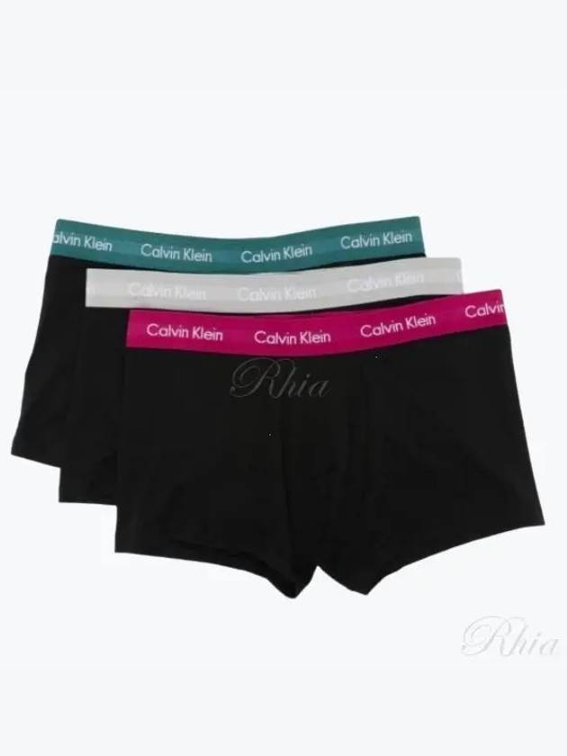 Low Rise Briefs 3 Pack Black - CALVIN KLEIN - BALAAN 2