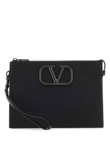 23FW Garavani Clutch Pouch 3Y2P0P09VTQ 0NO Black - VALENTINO - BALAAN 1