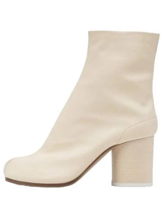 Tabi Vintage Leather Ankle Boots White - MAISON MARGIELA - BALAAN 1