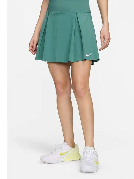 Women s Dri Fit Advantage Tennis Skirt Green DX1132 361 - NIKE - BALAAN 2