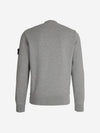 Compass Patch Cotton Sweatshirt Melange Grey - STONE ISLAND - BALAAN 4