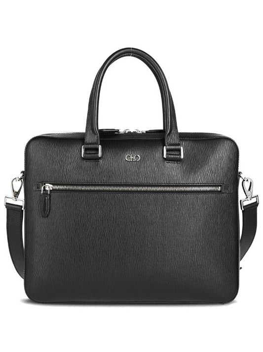 Gancini Business Bag Black - SALVATORE FERRAGAMO - BALAAN 2