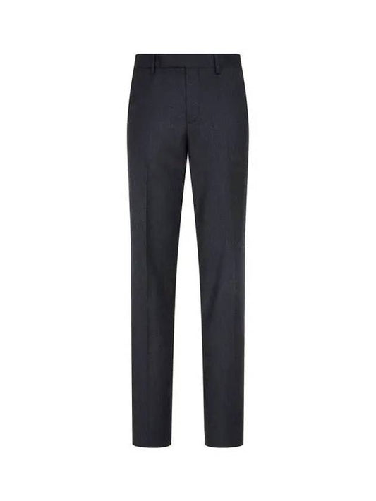 Cash Wool Slim Trousers Pants Charcoal Gray - PAUL SMITH - BALAAN 1