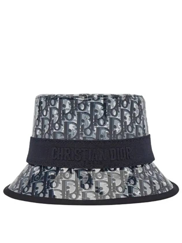 French Oblique Small Brim Bucket Hat Blue - DIOR - BALAAN 3