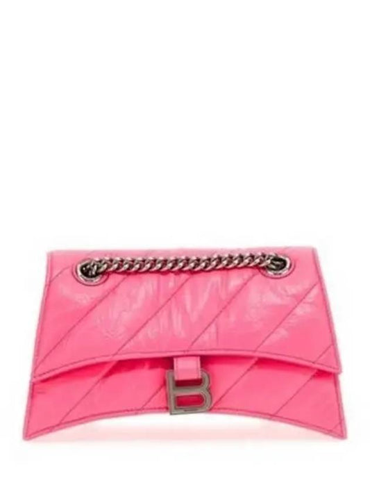 Crush Chain Shoulder Bag Pink - BALENCIAGA - BALAAN 2