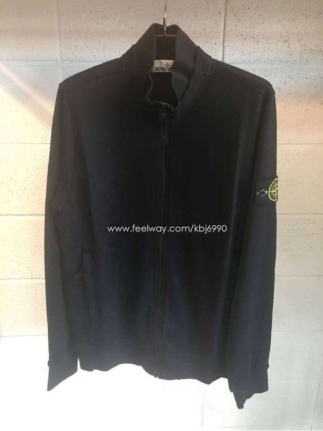 Men's Waffen Black ZipUp Jacket 6815 63156 V0029 - STONE ISLAND - BALAAN 2