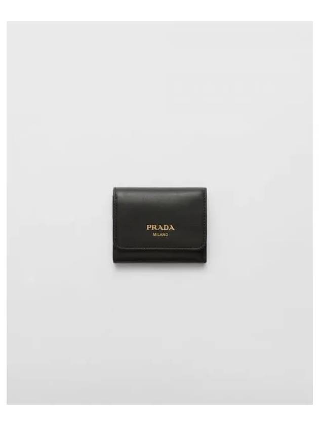 Small Leather Wallet Black - PRADA - BALAAN 2