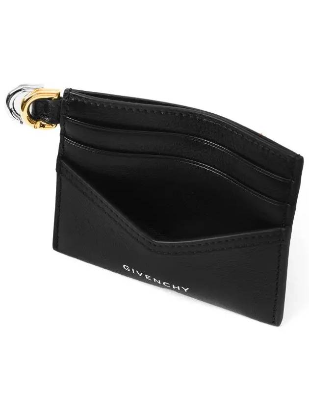 Voyou Leather Card Wallet Black - GIVENCHY - BALAAN 4