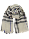 Vintage Check Wool Scarf Beige - BURBERRY - BALAAN 2