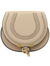 Marcie Saddle Small Grained Leather Cross Bag Beige - CHLOE - BALAAN 3