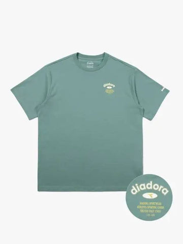 Diadora arch symbol short sleeve t shirt TURQUOISE - DIADORA - BALAAN 1