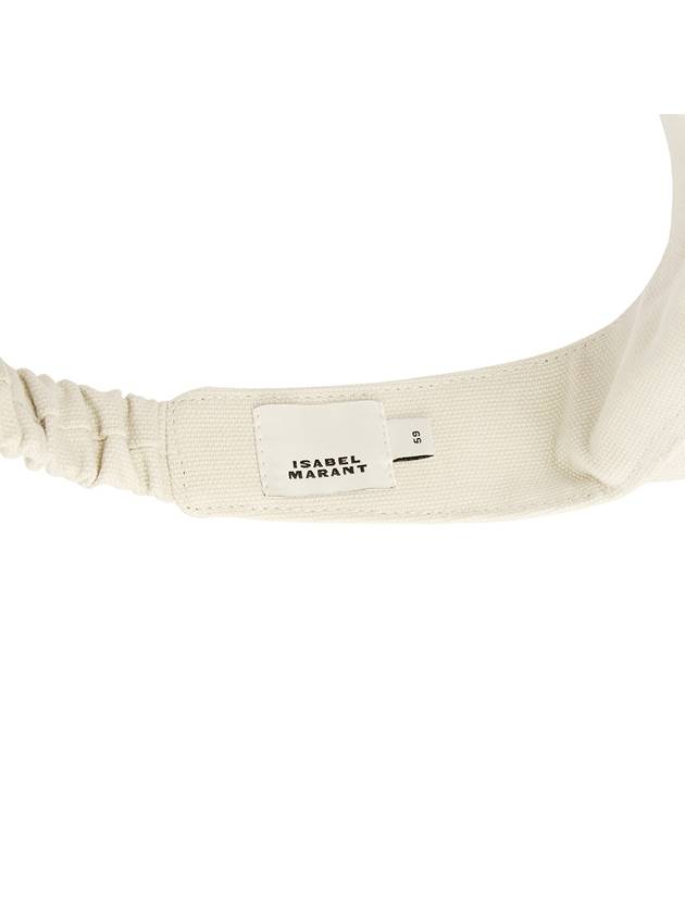 Embroidered Logo Visor Cap Ivory - ISABEL MARANT - BALAAN 7