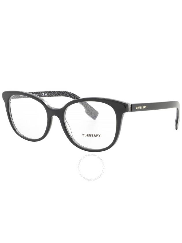 Eyewear Square Plastic Eyeglasses Black - BURBERRY - BALAAN 3