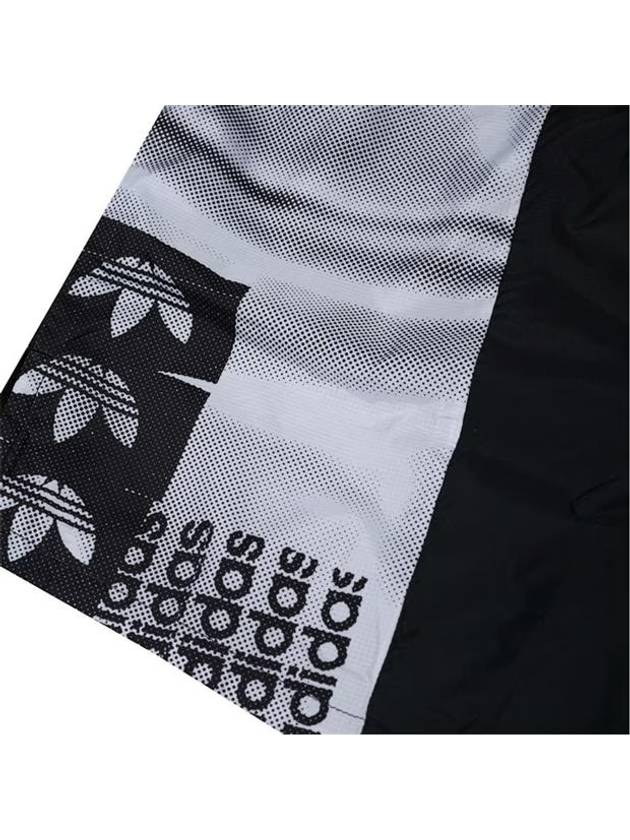 Trefoil Print Shorts Black - ADIDAS - BALAAN 4