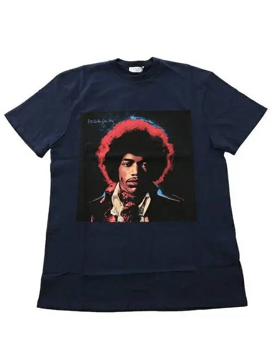 Hendrix Sky Print Short Sleeve T-Shirt Black - IH NOM UH NIT - BALAAN.