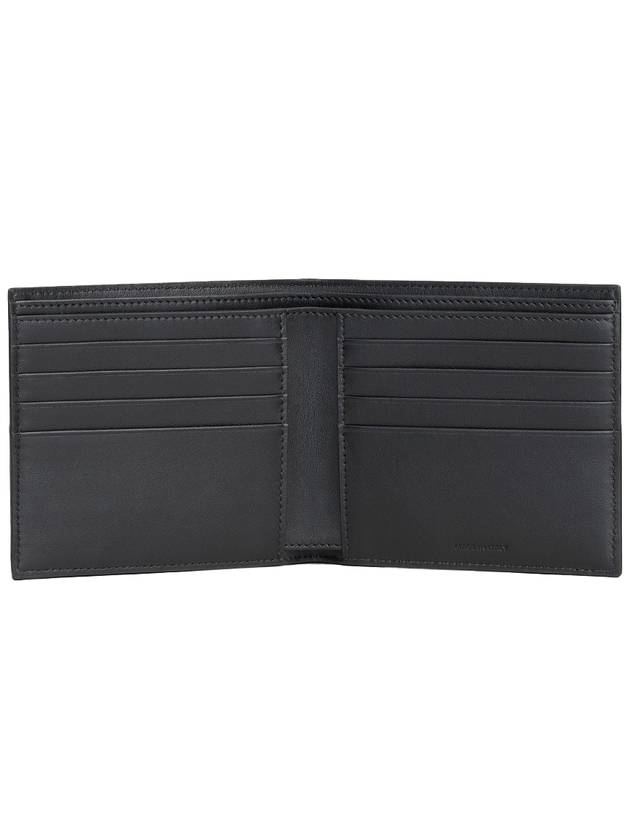 Celine Logo Leather Half Wallet Black - CELINE - BALAAN 5