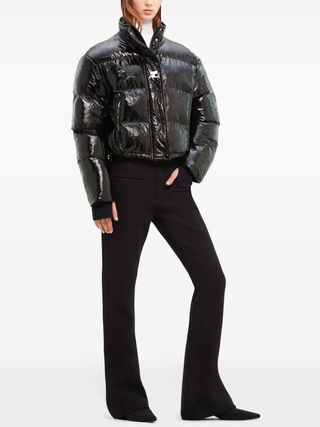 Vinyl Padding Jacket Black - COURREGES - BALAAN 5