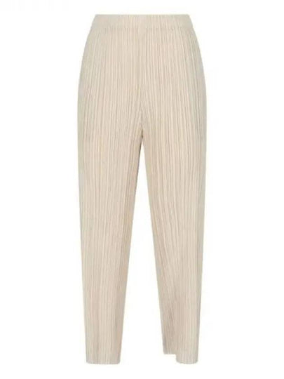 Thicker Bottoms 1 Wide Pants Cream - ISSEY MIYAKE - BALAAN 2