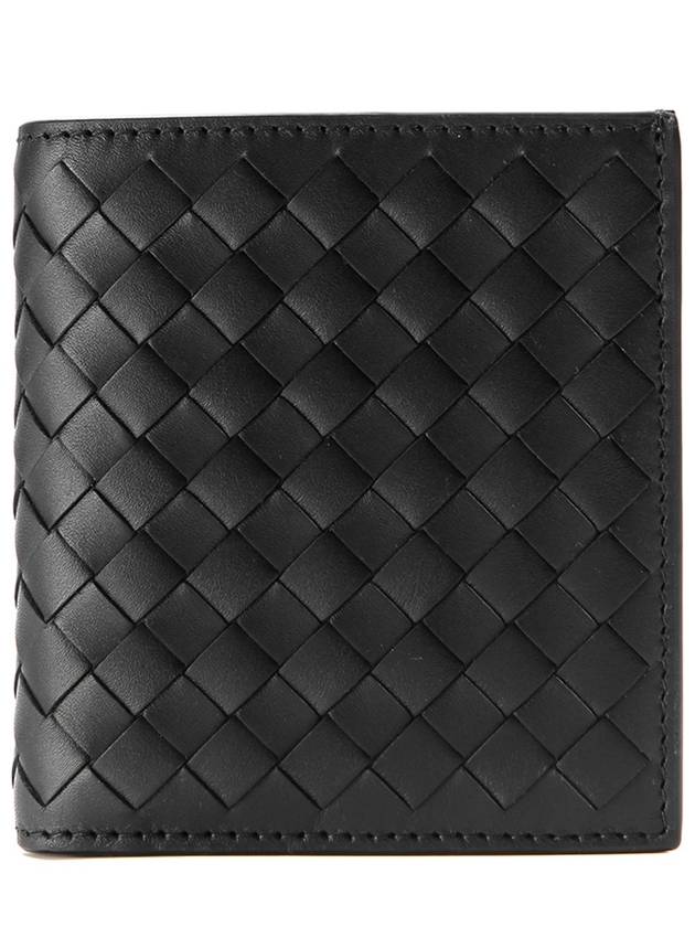 Intrecciato Small Folder Half Wallet Black - BOTTEGA VENETA - BALAAN 2