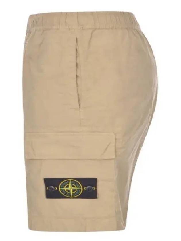 Compass Badge Bermuda Shorts Beige - STONE ISLAND - BALAAN 7