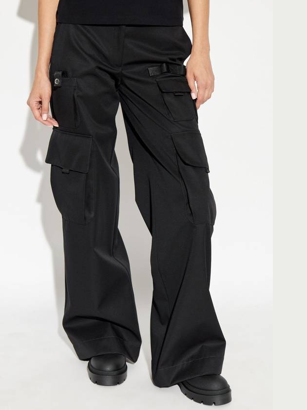 Off-White Trousers With Pockets, Women's, Black - OFF WHITE - BALAAN 3