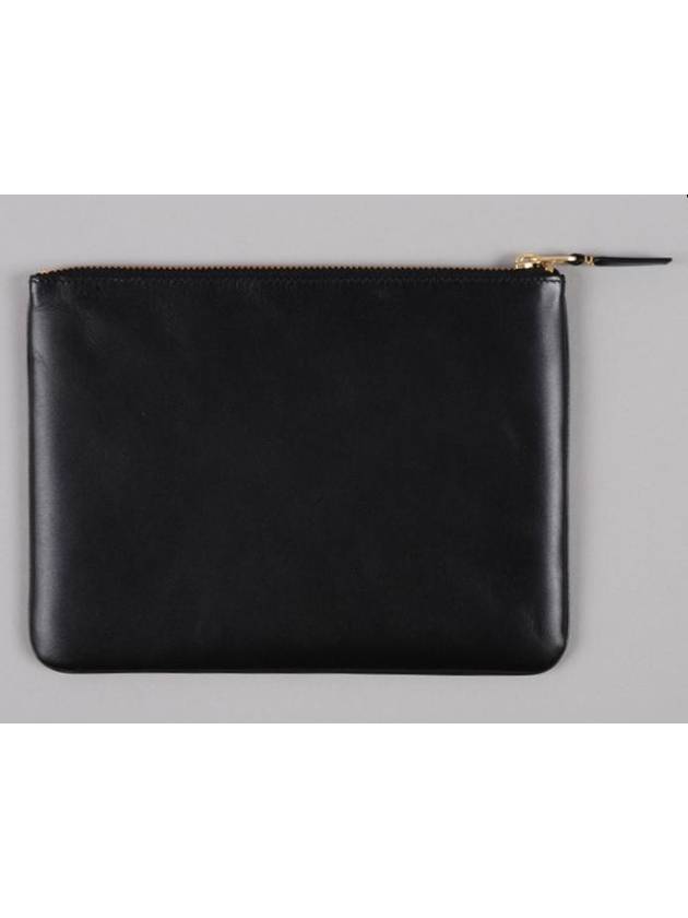 Classic Leather Clutch Pouch Black - COMME DES GARCONS - BALAAN 4