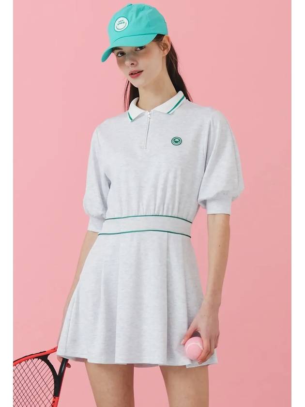 Volume sleeve golf dress LGREY - MONBIRDIE GOLF - BALAAN 8