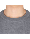 Men's Wool Stripe Knit Top Grey - THOM BROWNE - 6