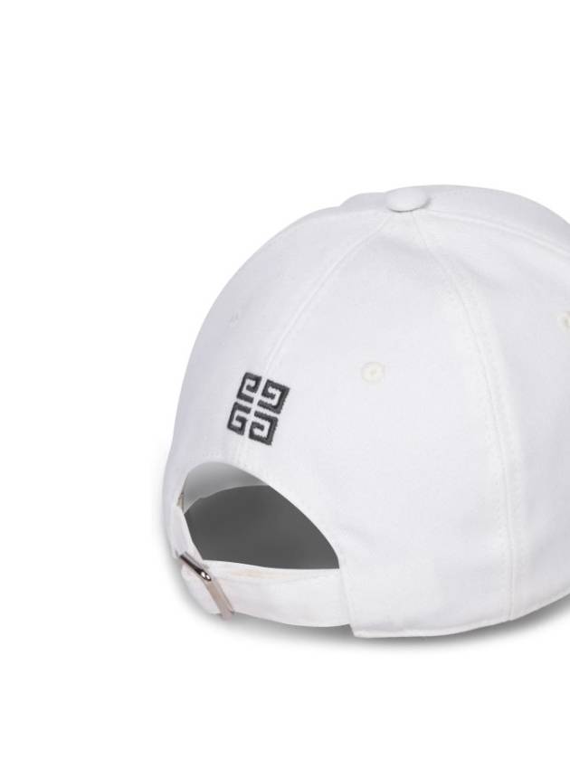 4G Embroidered Logo Ball Cap White - GIVENCHY - BALAAN 9