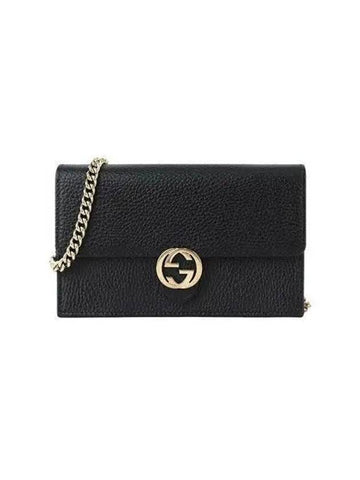 GG interlocking chain WOC shoulder bag black 6 1039401 - GUCCI - BALAAN 1