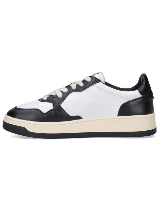 Medalist Leather Low Top Sneakers White Black - AUTRY - BALAAN 4