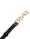 Logo Leather Belt Black - VERSACE - BALAAN 7