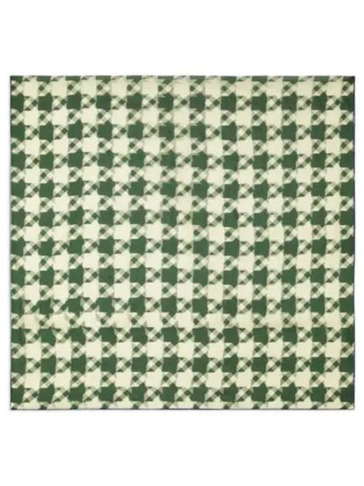 Houndstooth Silk Scarf Green - BURBERRY - BALAAN 2