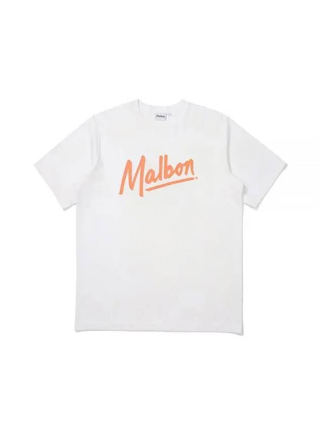 Tocotoco Pigment Round T-Shirt WHITE MAN M3321PRS41WHT - MALBON GOLF - BALAAN 1