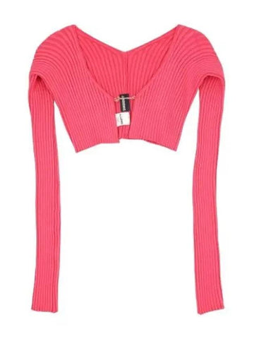 Jacquemus La Maire Pralou Cardigan Pink - JACQUEMUS - BALAAN 1