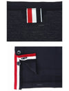 Men's Medium Weight Jersey Tipped Pocket Crewneck Short Short Sleeve T-Shirt Navy - THOM BROWNE - BALAAN 6