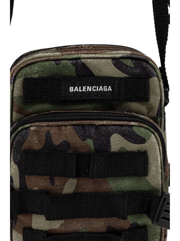 Army Camo Print Crossbody Messenger Bag Dark Green - BALENCIAGA - BALAAN 7