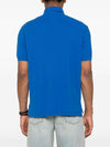 Afko Logo Cotton Polo Shirt Blue - ISABEL MARANT - BALAAN 5