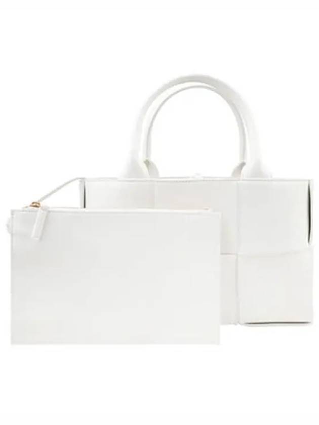 Arco Mini Tote Bag White - BOTTEGA VENETA - BALAAN 3